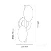 Kinkiet ELIPSE ELEGANCE K 2xG9 Kobi Design