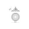High Bay LED ANICA 150W 4000K IP65 90° Kobi Pro