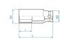 NASADKA DŁUGA UDAROWA 1/2 34mm x 80mm, 6-kąt King Tony