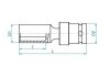 NASADKA DŁUGA UDAROWA Z PRZEGUBEM 1/2 14mm x 91mm, 6-kąt King Tony