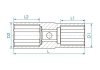 NASADKA UDAROWA DWUSTRONNA 1/2 21mm / 22mm x 77mm, 6-kąt King Tony