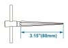 ROZWIERTAK STOŻKOWY 1/8 - 3/8, DŁUGOŚĆ 80mm King Tony