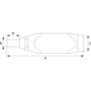 Wkrętak dynamometryczny 45-450 cNM, z gniazdem 1/4 + adapter do nasadek 1/4' 6880N BAHCO