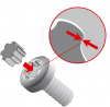 Zestaw kluczy trzpieniowych TORX PLUS, 8 szt. czarny, IP9-IP40 BAHCO