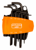 Zestaw kluczy trzpieniowych TORX, czarne, 8 szt. T9-T40 BAHCO