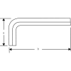 Klucz trzpieniowy TORX T8, czarny BAHCO
