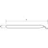 Gratownik ołówkowy HSS, 143 mm BAHCO