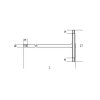 Klucz trzpieniowy imbusowy typu T 2.5 mm, 951 Beta