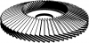 Sciernica listkowa talerzowa SMT624, wysklepiona 125mm K80 Klingspor