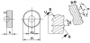 Rolka do radełkowania PM BL15 21,5x5x8mm, podziałka 1,0mm QUICK