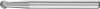 Maly frez trzpie.ze stop.tward.kulisty 0605 5 3mm 6x5mm Pferd