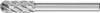 Frez trzp.ze stopow twar.kulisto-walcowy 1020, STEEL 6mm 10x20mm Pferd