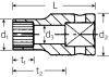Nasadka 1/4 SPLINE-DR 9/32=9 STAHLWILLE