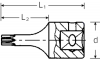 Nasadka 1/4 wkrętakowa T15 TORX (zewn.) krótka STAHLWILLE