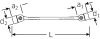 Klucz dwustronny przegubowy 18x19mm, FLEXI STAHLWILLE