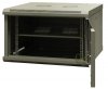 Szafa wisząca niedzielona 19'' 6U, niezmontowana, drzwi blacha/ szkło, 600x600x370mm szer./gł./wys. (w zestawie: półka