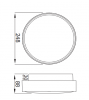 Oprawa oświetleniowa DIONE LED D.3140SRM-BN-13W Pawbol