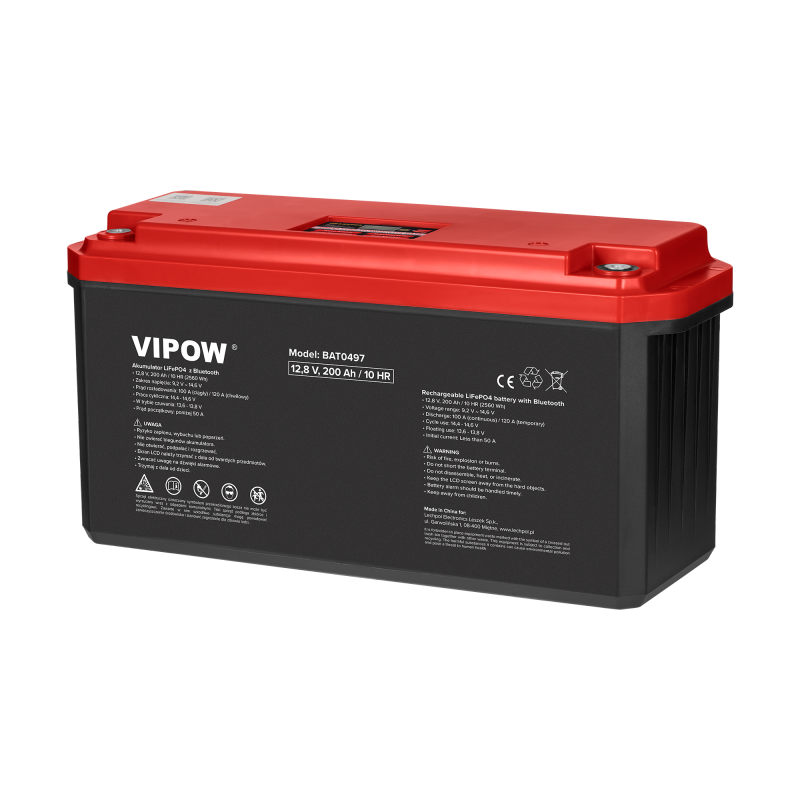 Akumulator żelowy LiFePO4 Bluetooth 200Ah BMS