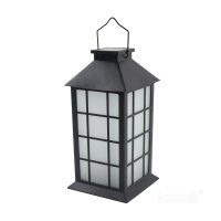 Lampa ogrodowa Solar LED CANDELIO MILKY 1600K IP44 czarna LED2B 