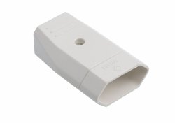 Gniazdo płaskie 10A/250V białe D.3109 Pawbol