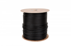 Kabel koncentryczny F690 BV+ŻEL CZARNY 305m