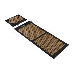 Mata zdrowotna ECO z kolcami do akupresury z poduszką, 110x42cm, XL, szare kolce,  Rebel Active