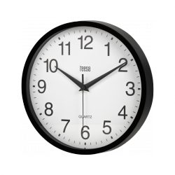 Zegar ścienny 25 cm czarny