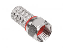 Wtyk SAT F  HQ+uszczelka CU RG59  5,8mm