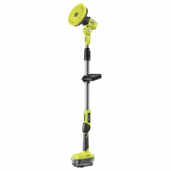 Teleskopowa szczotka obrotowa 18V ONE+ w zestawie z akumulatorem 2.0Ah, ładowarką i dwiema wymiennymi końcówkami R18TPS-120G Ryobi