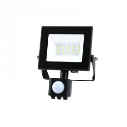 Naświetlacz z czujnikiem ruchu LED MHC 10W 6500K IP44 czarny LED2B RED