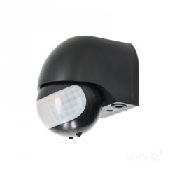 Czujnik ruchu LX40 IP44 180° PIR czarny Kobi Premium