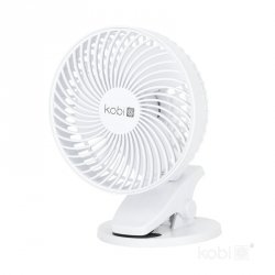 Wentylator biurkowy VIENTO CLIP biały Kobi Windstar