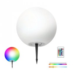 Lampa ogrodowa Solar LED GARDEN BALL 30cm 3000K+RGB Kobi Design