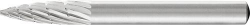Frez trzpieniowy HSS, lukowy ostry 0618 3 6mm 6x18mm Pferd