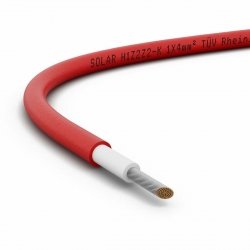 Kabel fotowoltaiczny H1Z2Z2-K-R-4MM2/500M, 1x4mm2, 0,6/1kV (czerwony, szpula 500m)