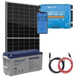 Panel słoneczny 435W i akumulator żelowy 150Ah z regulatorem MPPT