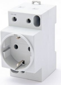 Gniazdo na szynę TH35 z uziemieniem 16A/250V, P.5 M.06-16A/250V Pawbol