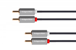 Kabel 2RCA-2RCA 1.8m Kruger&Matz Basic