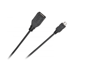 Kabel USB - micro USB gniazdo-wtyk 0.2m Standard