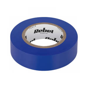 Taśma izolacyjna klejąca REBEL (0,13 mm x 19 mm x 10 yd) niebieska