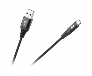 Kabel USB - USB typu C REBEL 200 cm czarny