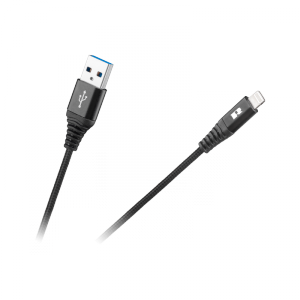 Kabel USB - Lightning REBEL 100 cm czarny