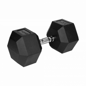 Hantel żeliwny gumowany HEX 35 kg REBEL ACTIVE