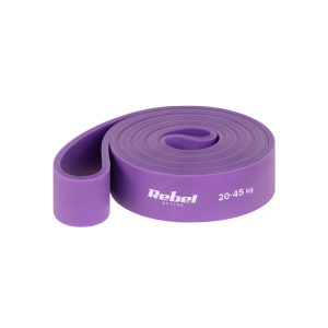 Guma do ćwiczeń TPE - Power Band PT-4, fioletowa 20-45 kg  REBEL ACTIVE