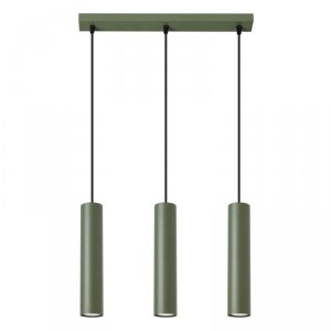 Lampa wisząca LAGOS 3L zielona oliwka