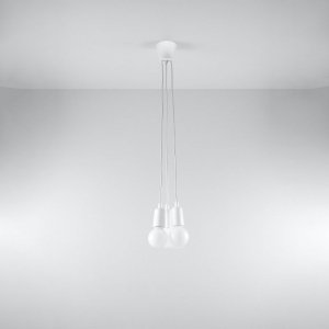 Lampa wisząca DIEGO 3 biała