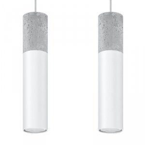 Lampa wisząca BORGIO 2 biały