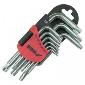 Klucze torx krótkie T10-T50 zestaw 9szt, CRV