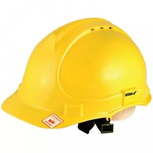 Kask ochronny, czerwony