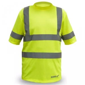 Koszulka męska t-shirt odblaskowa, żółta rozm M